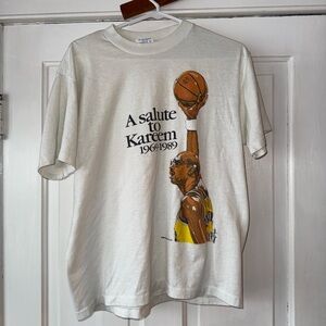 White 'A Salute to Kareem' Short-Sleeve Graphic Tee